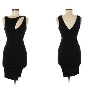 ROSE Bullet Black Cutout Bodycon Cocktail Dress NWT Size 6